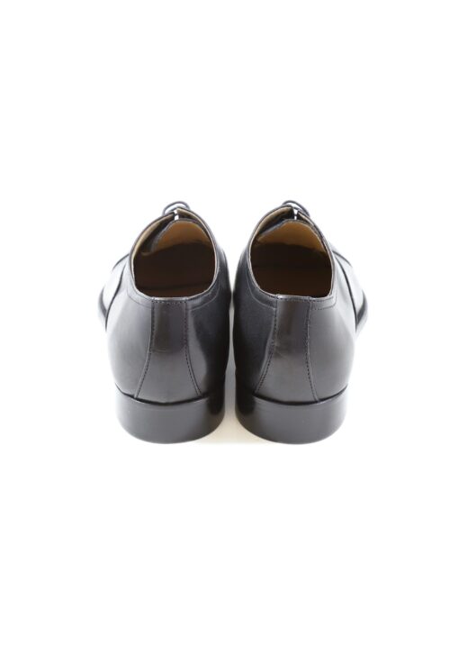 Original italienische Anzugsschuhe Schwarz Leder Herren SH52 - Image 4