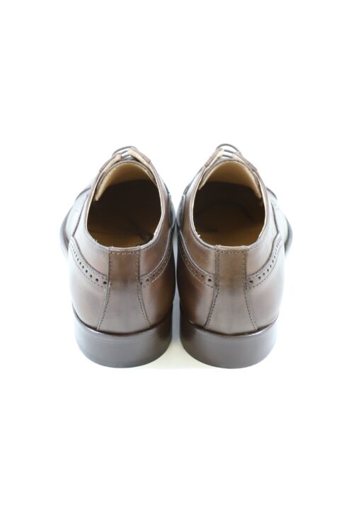 Original italienische Anzugsschuhe Dunkelbraun Leder Herren SH73 - Image 3